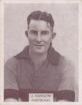 1933 Wills's Victorian Footballers (Large) #140 Jack Hanson Front